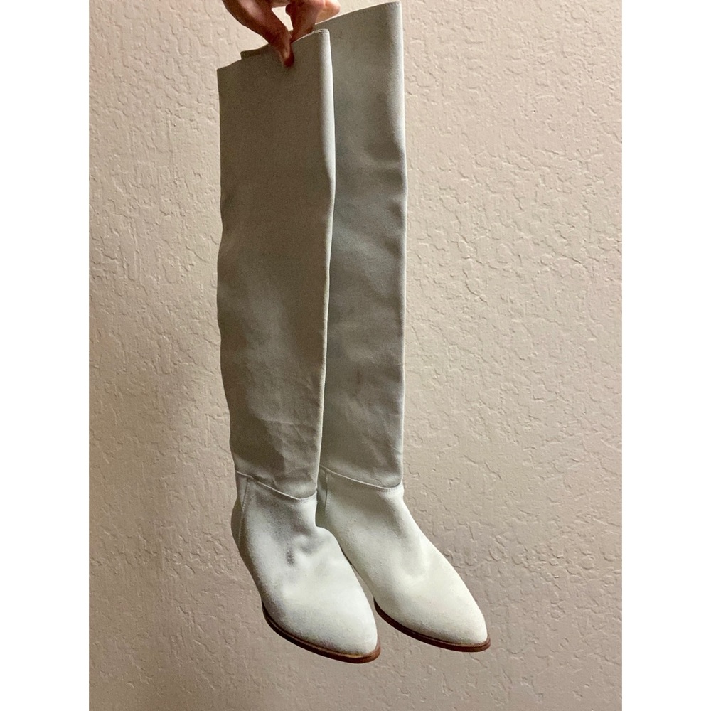 Vintage genuine suede boots